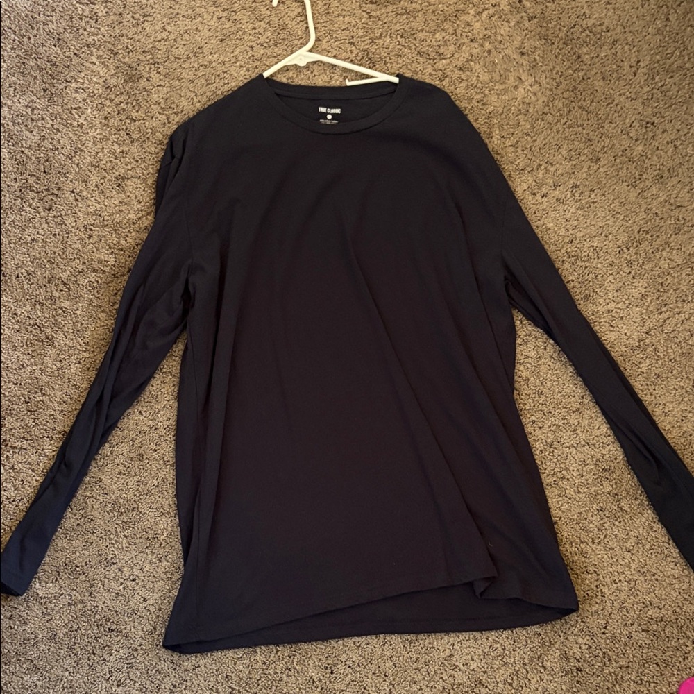 Elegant Black Long Sleeve Tee